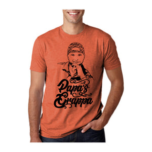 Papa's Portrait Tee, Classic Orange, front