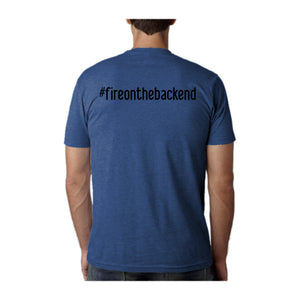 Papa's Portrait Tee, Cool Blue, back
