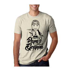 Papa's Portrait Tee, Cream, front