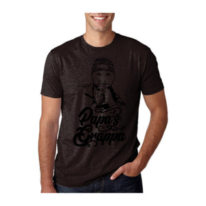 Papa's Portrait Tee, Dark Chocolate, front