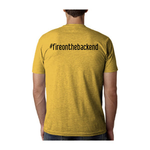 Papa's Portrait Tee, Gold, back