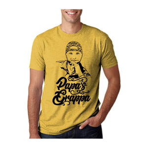 Papa's Portrait Tee, Gold, front