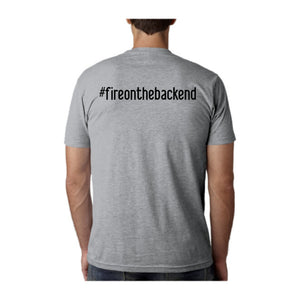 Papa's Portrait Tee, Heather Gray, back