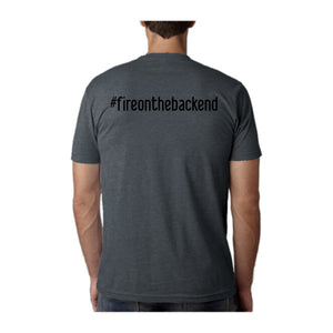 Papa's Portrait Tee, Indigo, back