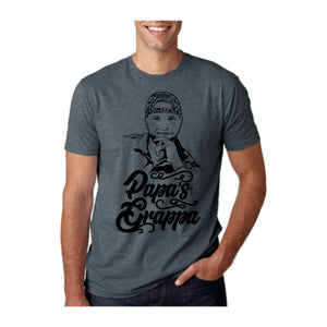 Papa's Portrait Tee, Indigo, front