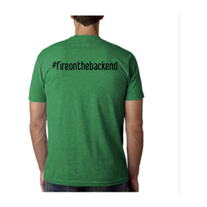 Papa's Portrait Tee, Kelly Green, back