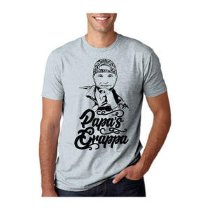 Papa's Portrait Tee, Light Blue, front