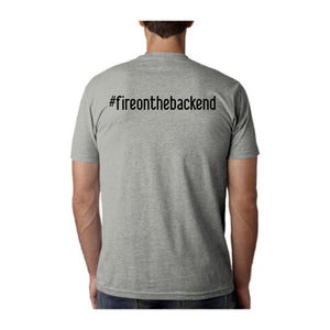 Papa's Portrait Tee, Light Gray, back