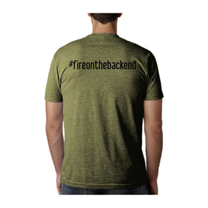 Papa's Portrait Tee, Light Olive, back