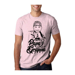 Papa's Portrait Tee, Light Pink, front
