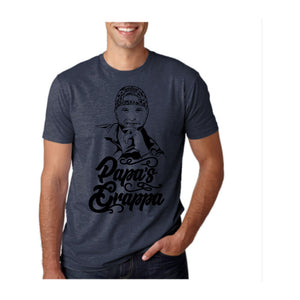 Papa's Portrait Tee, Midnight Navy, front