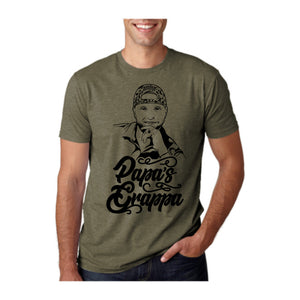 Papa's Portrait Tee, Military Green, front