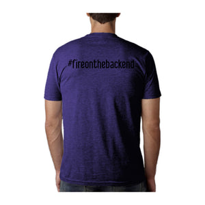Papa's Portrait Tee, Purple Rush, back