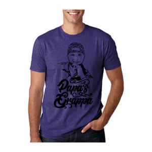 Papa's Portrait Tee, Purple Rush, front