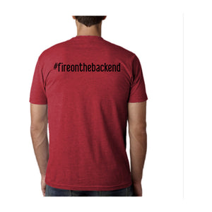 Papa's Portrait Tee, Red, back