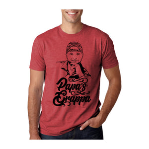 Papa's Portrait Tee, Red, front
