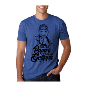 Papa's Portrait Tee, Royal, front