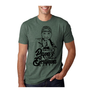Papa's Portrait Tee, Royal Pine, front