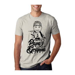 Papa's Portrait Tee, Sand, front