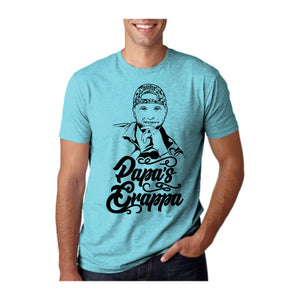 Papa's Portrait Tee, Tahiti Blue, front
