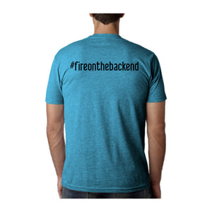 Papa's Portrait Tee, Turquoise, back